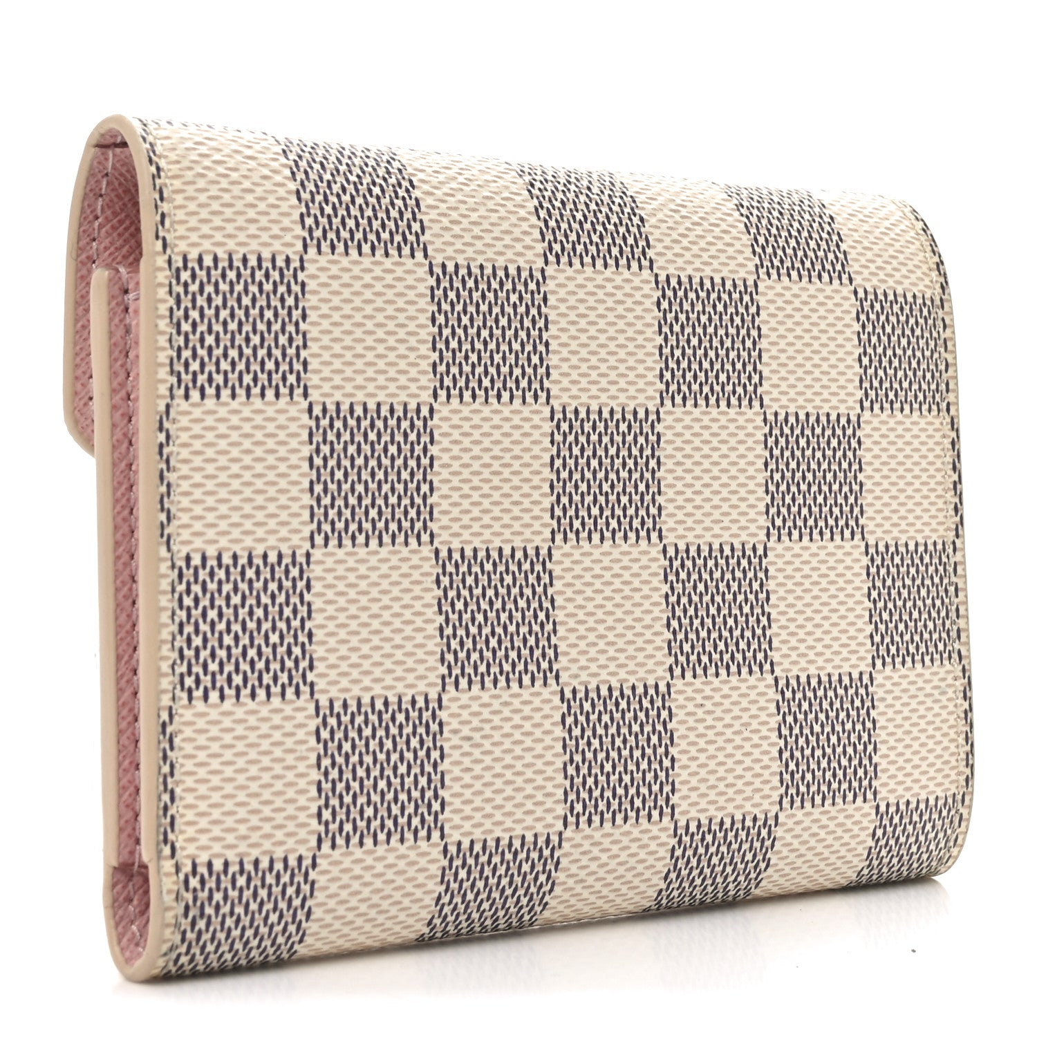 Louis Vuitton Damier Azur Victorine Wallet Rose Ballerine 3 of 6