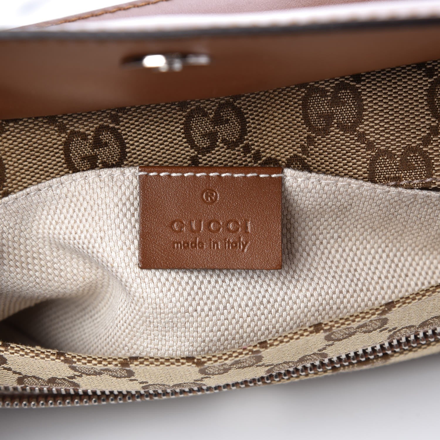 Gucci Monogram Belt Bag Brown 6 of 7