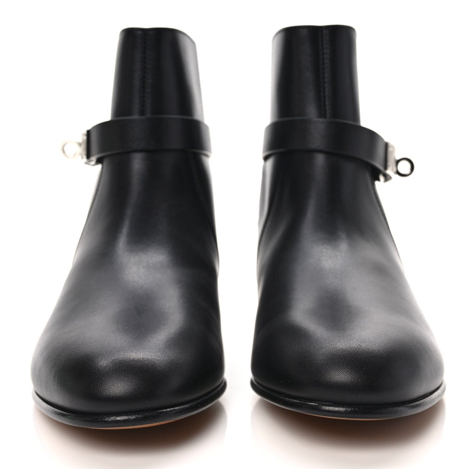 Hermes Calfskin Neo Ankle Boots 36 Black 2 of 8