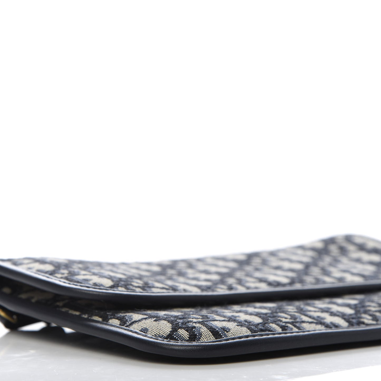 Oblique Flap Pouch Clutch Blue