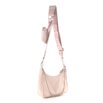 Prada Nylon Re-Edition 2005 Shoulder Bag Alabastro 3 of 11