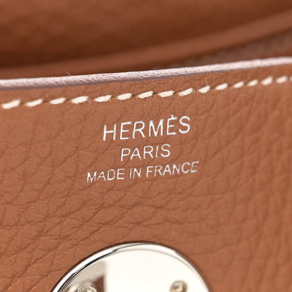 Hermes Taurillon Clemence Lindy 26 Gold 6 of 11
