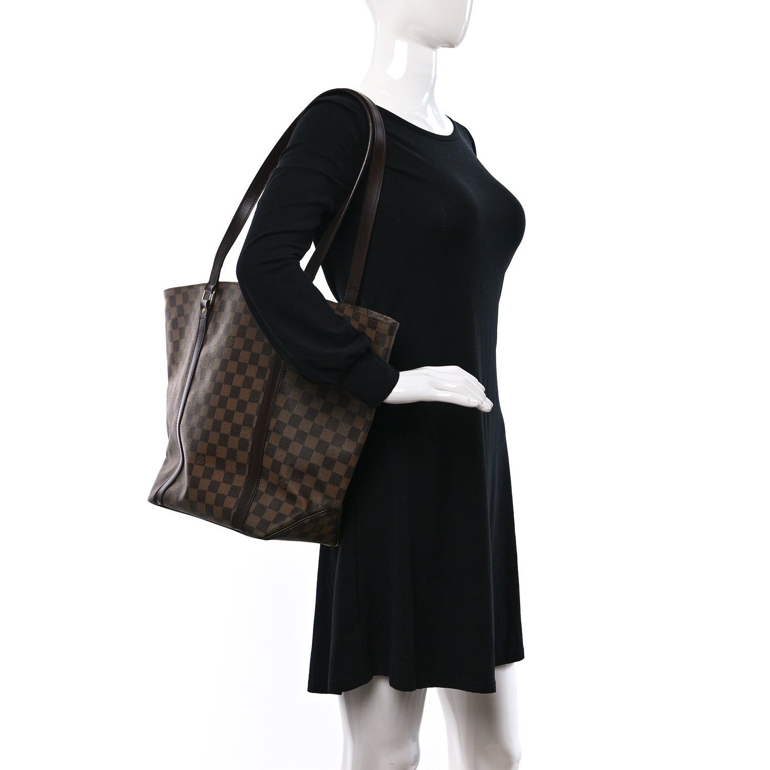 Louis Vuitton Damier Ebene Sac Shopping Tote 2 of 11