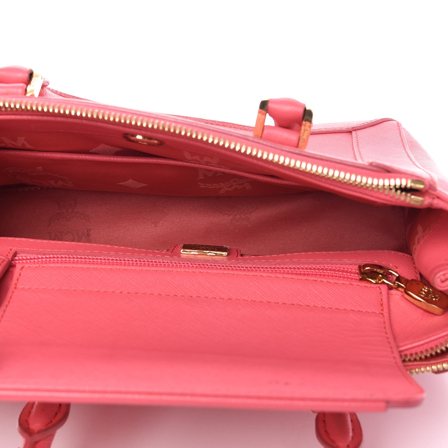 MCM Saffiano Nuovo Tote Pink 5 of 13