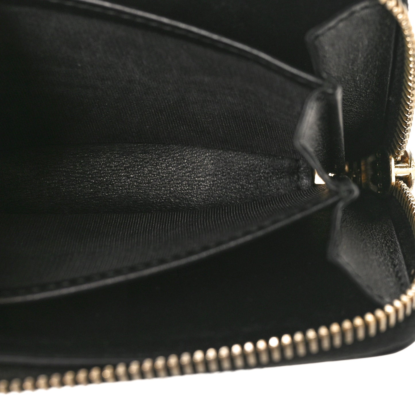 Microguccissima Zip Around Card Case Black