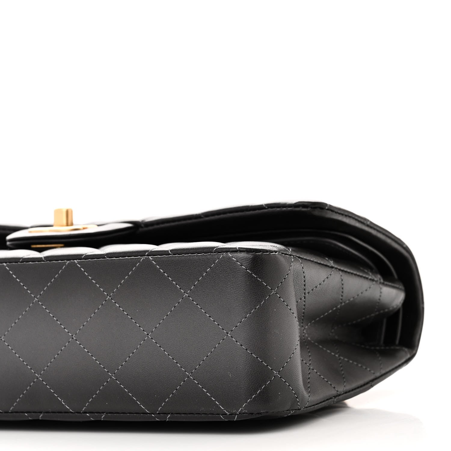 Chanel Gradient Lambskin Medium Double Flap Grey 10 of 10