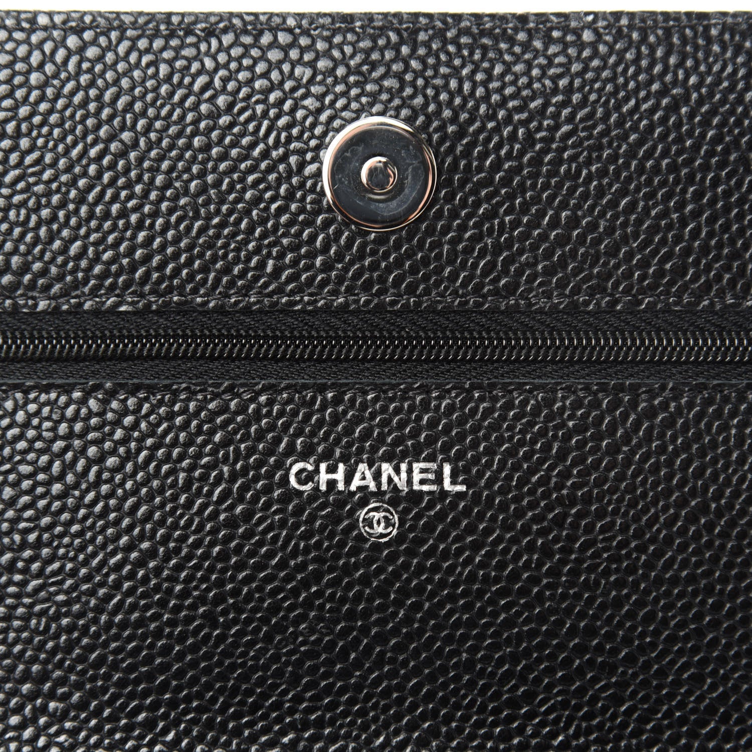 Chanel Caviar Quilted Wallet On Chain WOC Black 8 of 12