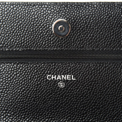Chanel Caviar Quilted Wallet On Chain WOC Black 8 of 12