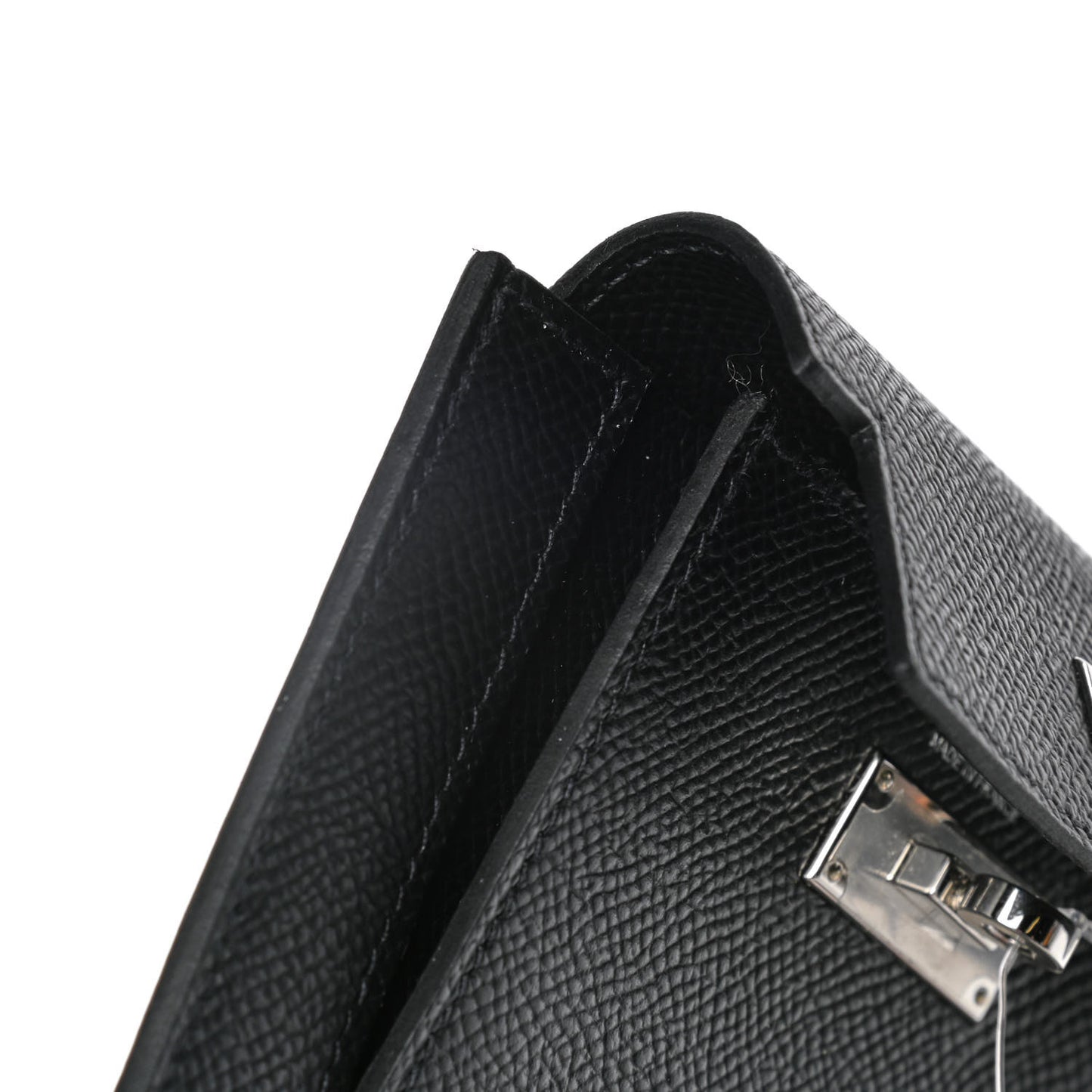 Epsom Kelly Pocket Compact Wallet Black