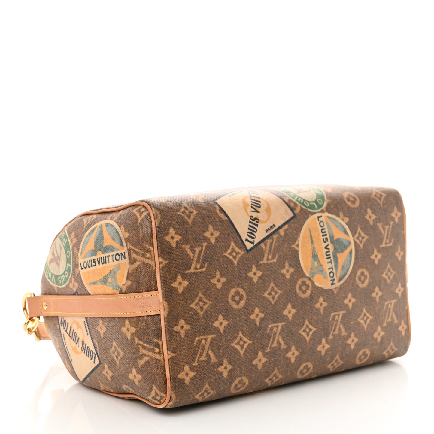 Monogram Hotel Labels Speedy Bandouliere 30