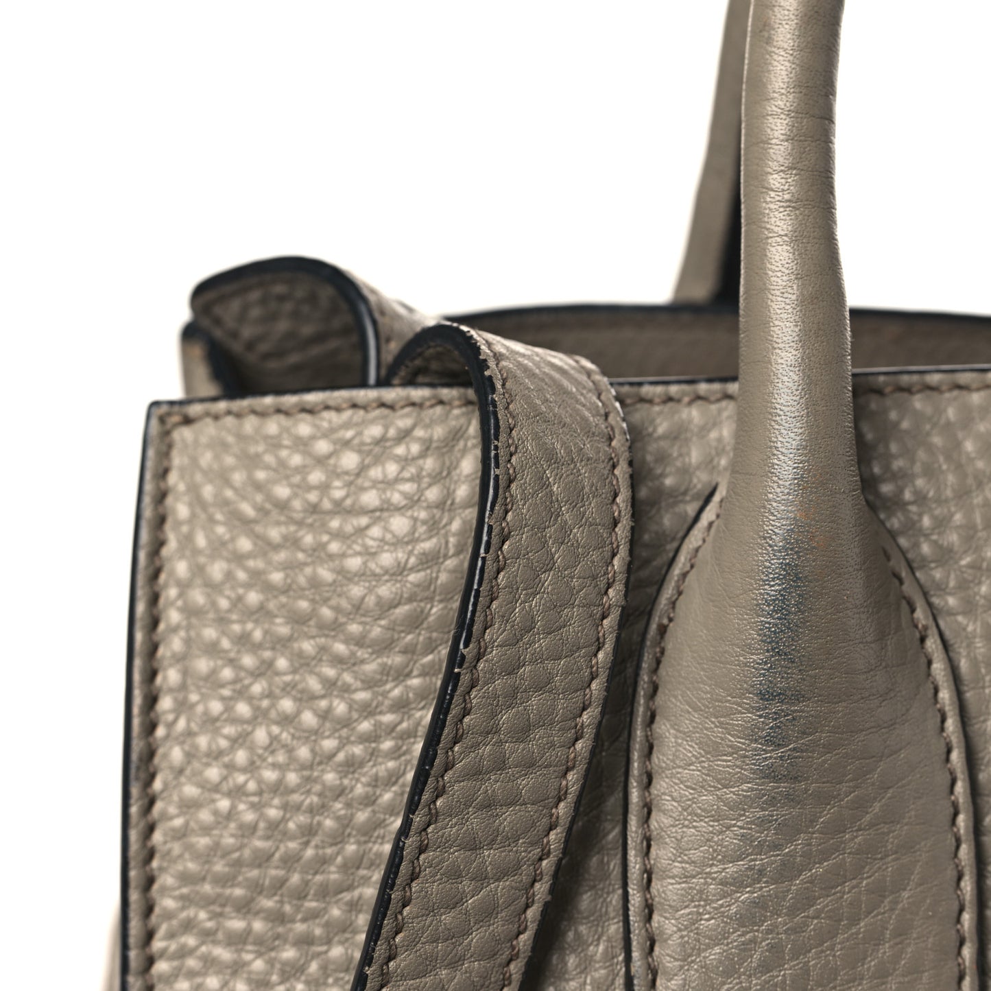 Vitello Daino Shopping Tote Argilla