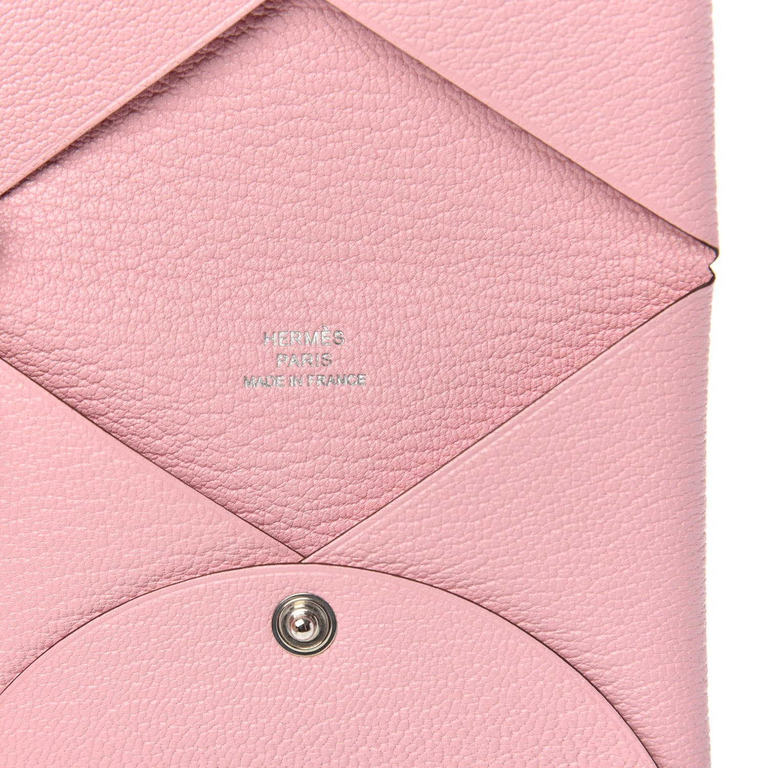 Hermes Chevre Mysore Calvi Card Case Rose Sakura 6 of 8