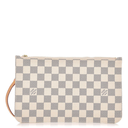 Louis Vuitton Damier Azur Neverfull MM GM Pochette 1 of 7