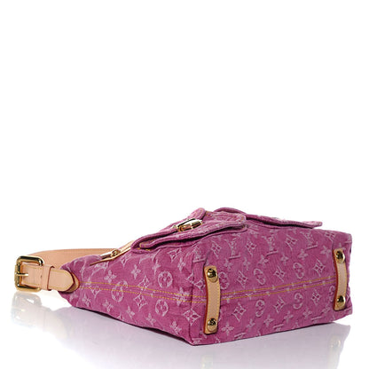 Louis Vuitton Denim Baggy PM Fuchsia 4 of 7