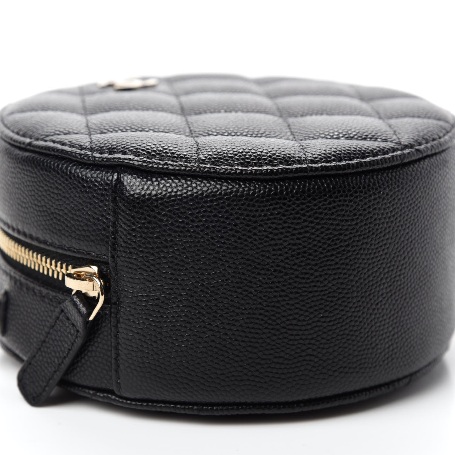 Chanel Caviar Quilted Round Clutch With Chain Black 6 of 11
