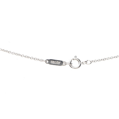 Tiffany 18K White Gold Diamond Metro Heart Pendant Necklace 5 of 5