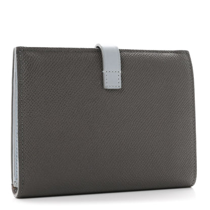 Celine Grained Calfskin Medium Multifunction Strap Wallet Pebble Mineral 3 of 7