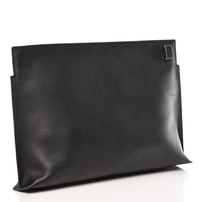 Loewe Calfskin See U Later T Pouch Bag Black White 5 of 28