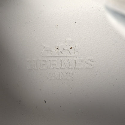 Hermes Suede Goatskin Jet Sneakers 37 Gris Nuage White 9 of 9