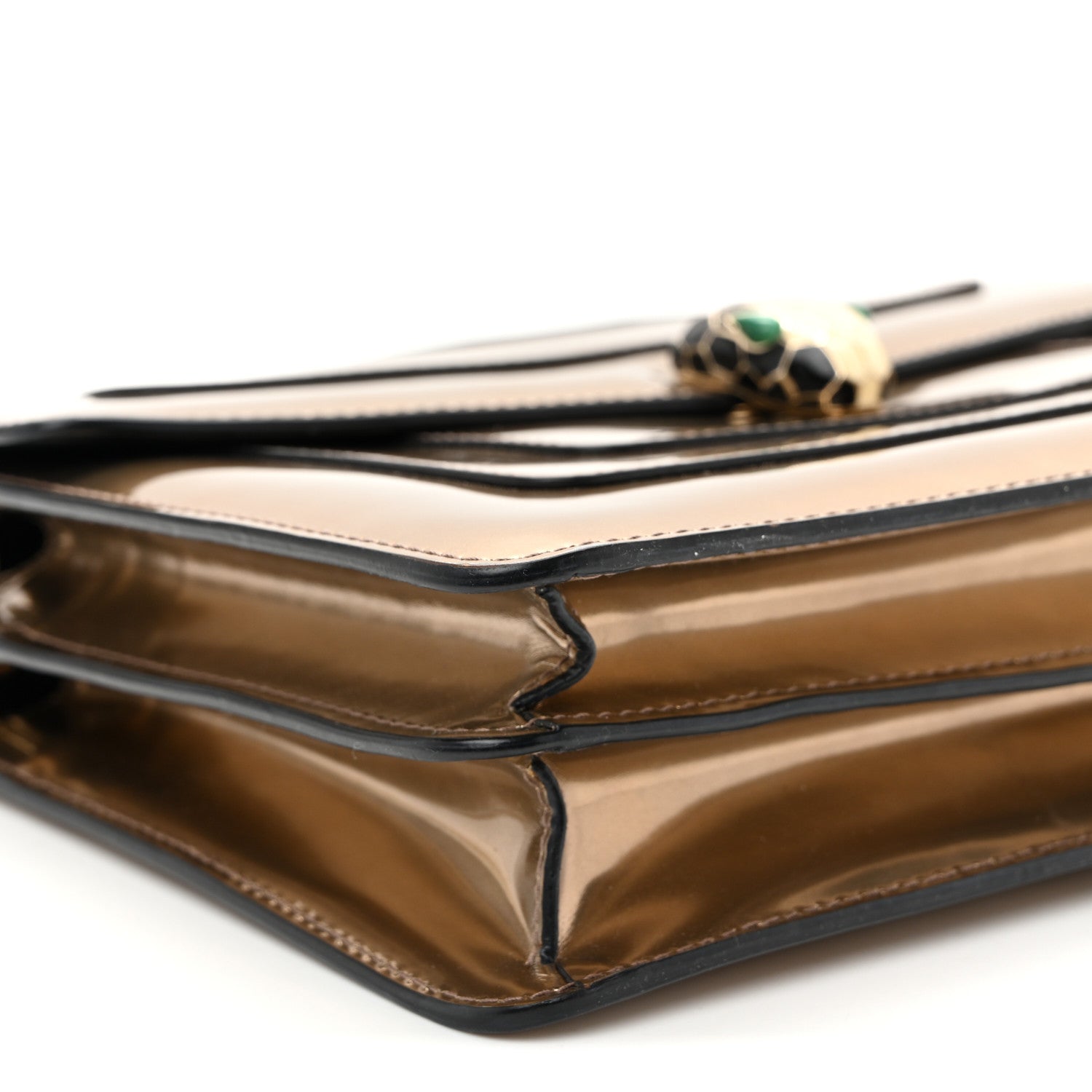 Bulgari Metallic Calfskin Serpenti Forever Crossbody Bag Bronze 9 of 10