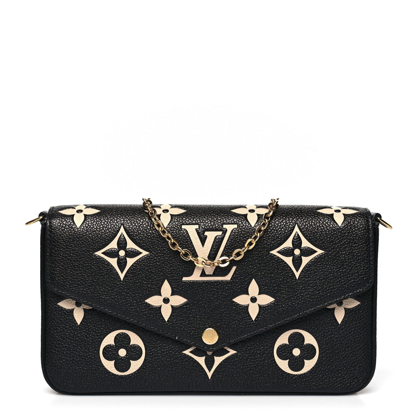 Empreinte Monogram Giant Felicie Pochette Black Beige
