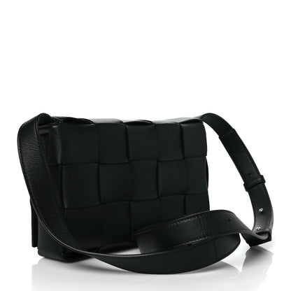 Bottega Veneta Lambskin Maxi Intrecciato Cassette Crossbody Bag Black 3 of 9