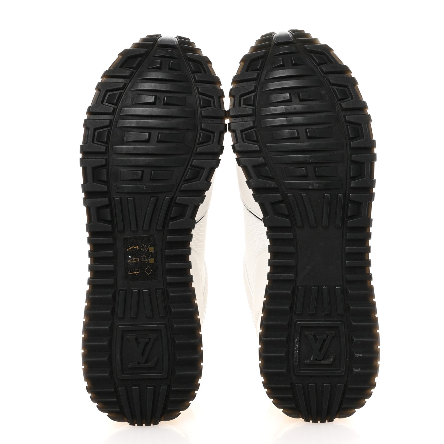 Calfskin Monogram Run Away Sneakers 36 White