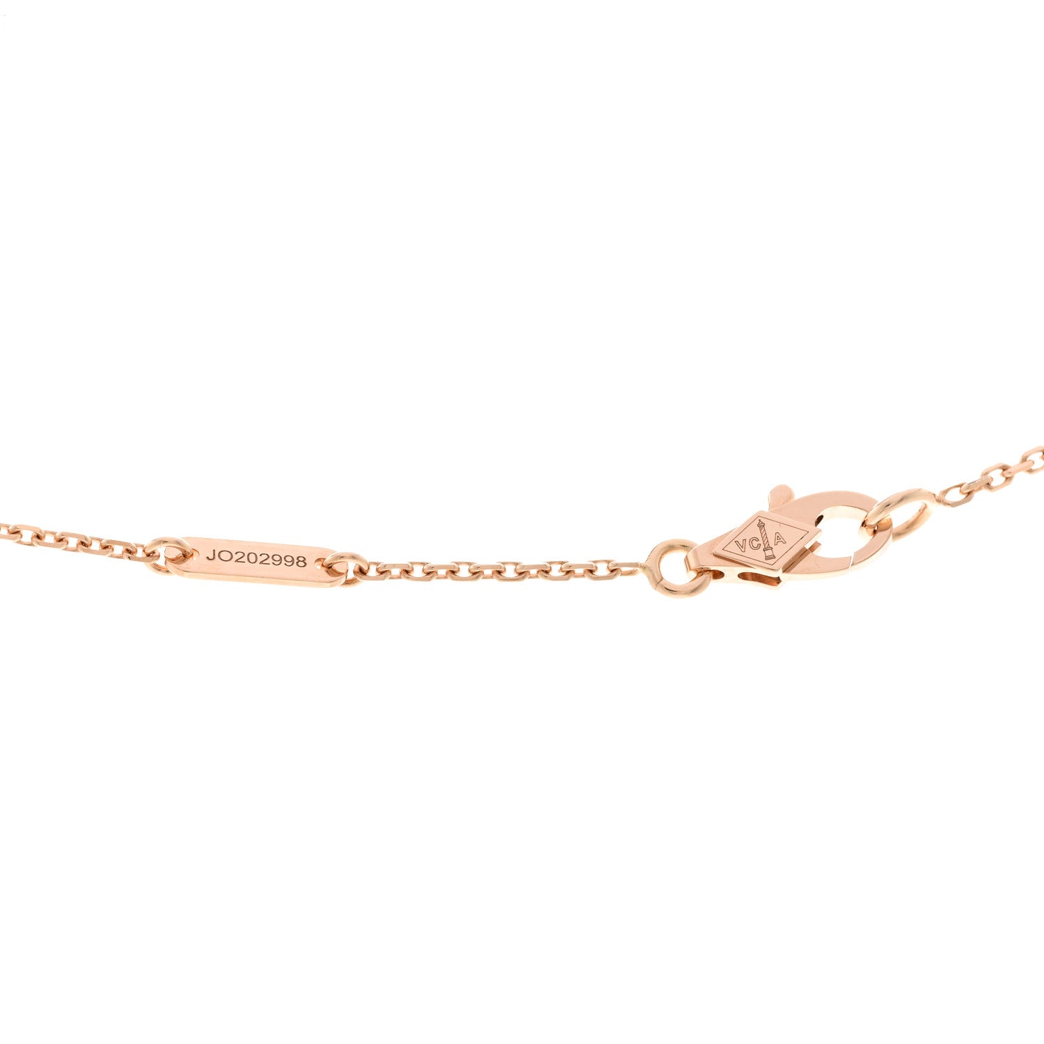 Van Cleef & Arpels 18k Rose Gold Carnelian Sweet Alhambra Heart Pendant Necklace 5 of 6