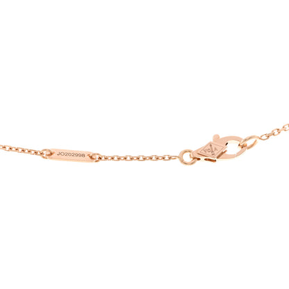 Van Cleef & Arpels 18k Rose Gold Carnelian Sweet Alhambra Heart Pendant Necklace 5 of 6