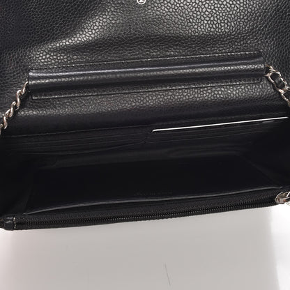 Chanel Caviar Quilted Wallet On Chain WOC Black 4 of 8