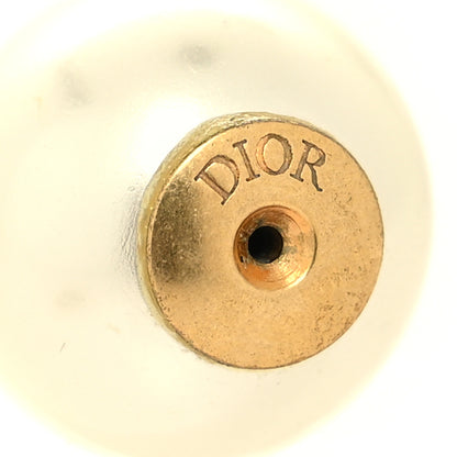 Christian Dior Pearl CD Tribal Drop Earrings Gold 4 of 4