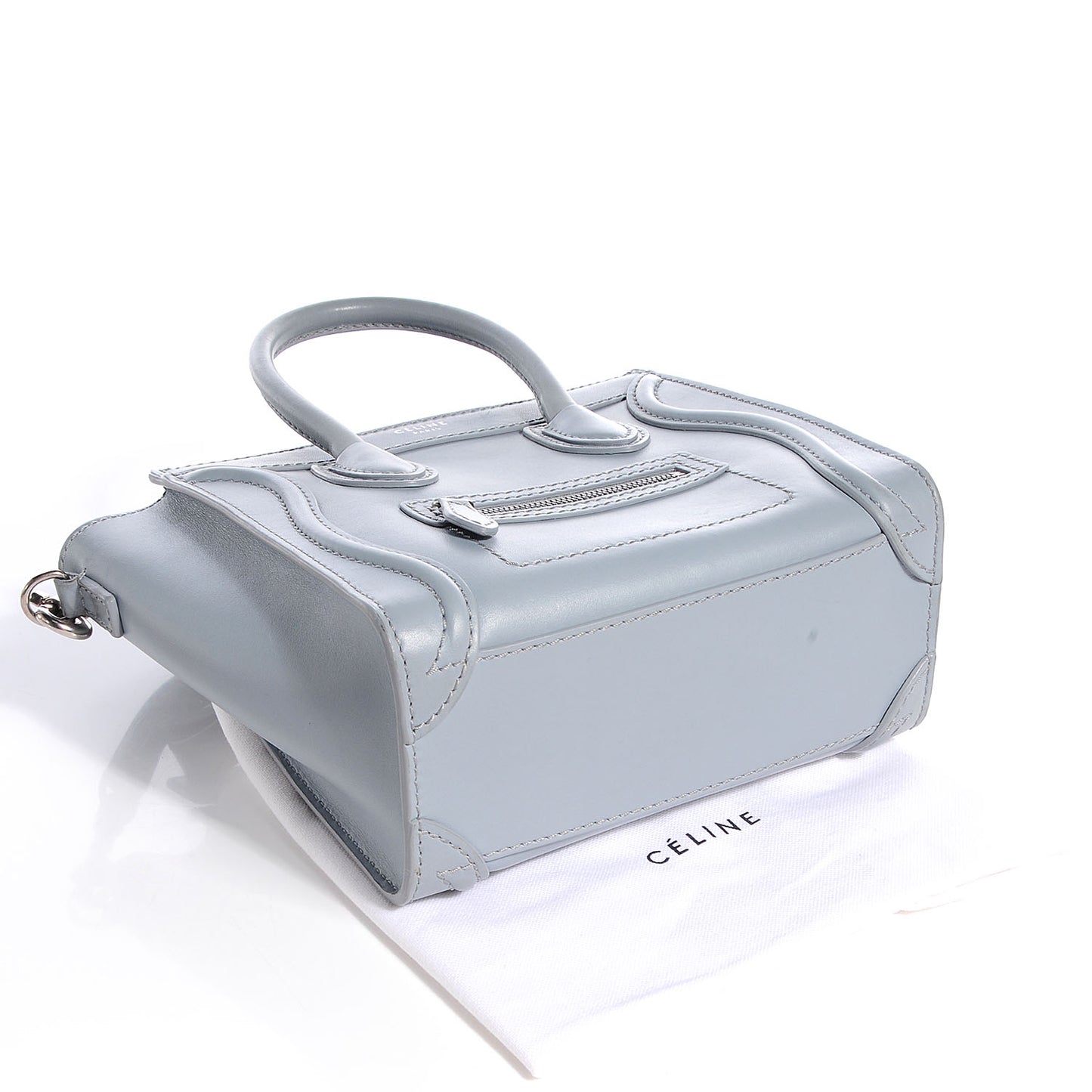 Smooth Calfskin Nano Luggage Glacier