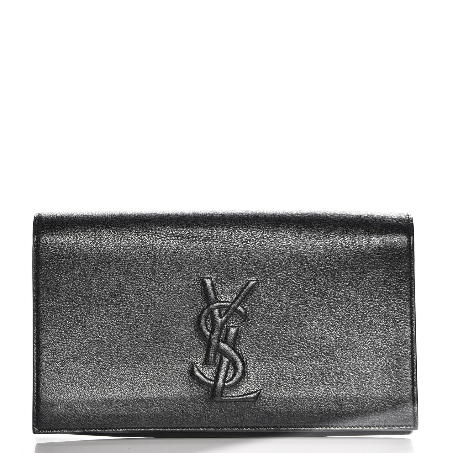 Goatskin Monogram Large Belle De Jour Clutch Black