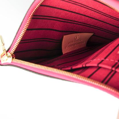 Louis Vuitton Monogram Neverfull MM GM Pochette Fuchsia 7 of 8