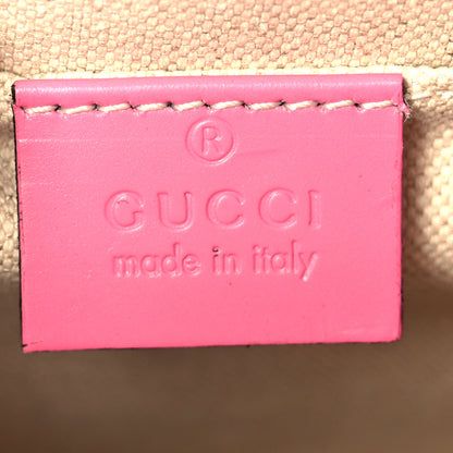 Gucci Knight Calfskin Small GG Marmont Chain Handle Bag Pink Tropical Flower 6 of 11