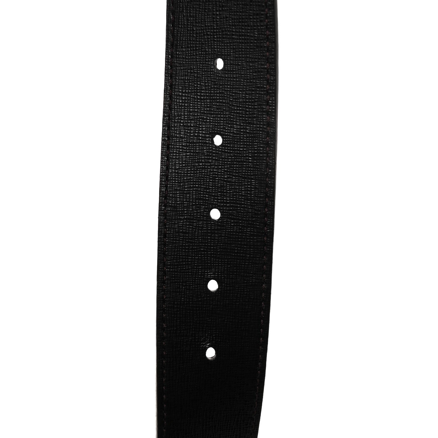 Fendi Zucca Calfskin FF Reversible Belt 75 30 Tobacco Black 3 of 5