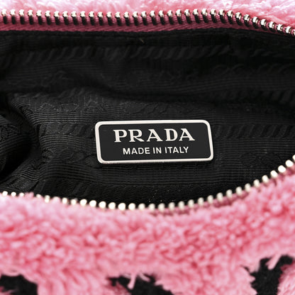 Prada Terry Cloth Mini Re-Edition 2000 Bag Petalo Black 6 of 11