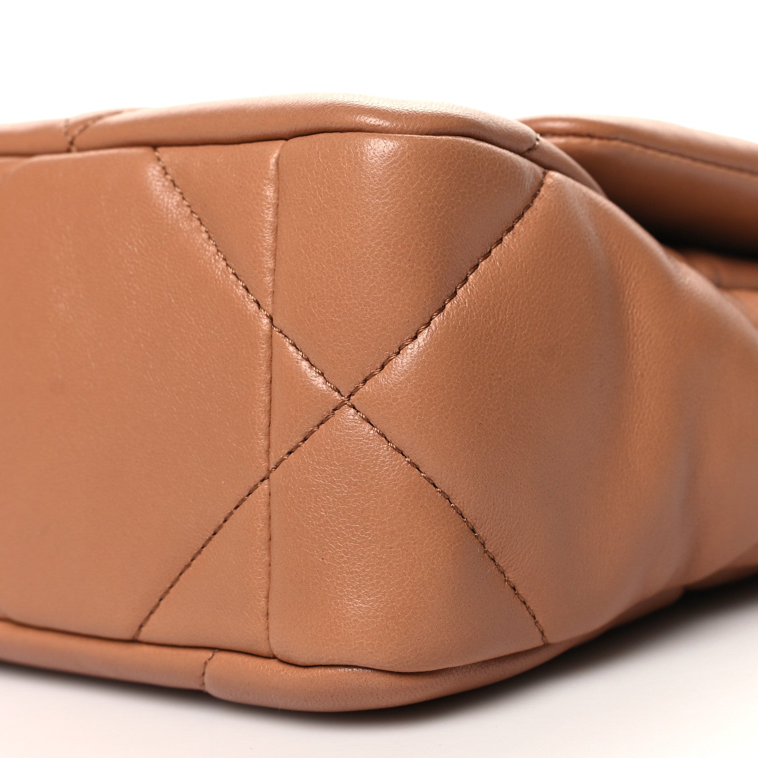 Chanel Lambskin Quilted Medium Chanel 19 Flap Brown 10 of 11