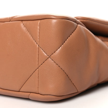 Chanel Lambskin Quilted Medium Chanel 19 Flap Brown 10 of 11