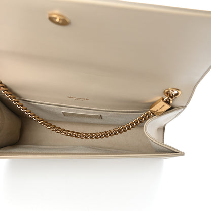 Saint Laurent Smooth Calfskin Medium Classic Monogram Kate Tassel Satchel Sea Salt 5 of 8