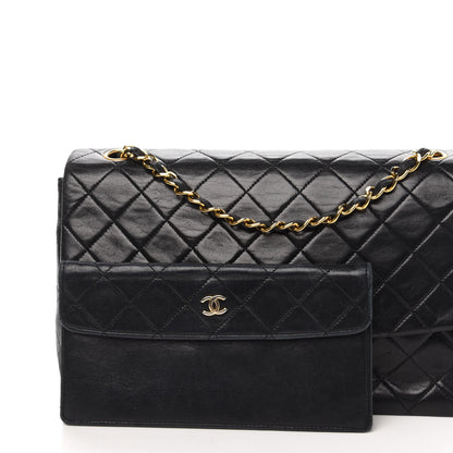 Chanel Lambskin Quilted Medium Single Flap Black 13 of 15