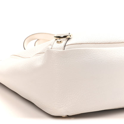 Gucci Calfskin Large Abbey Tote White 9 of 10