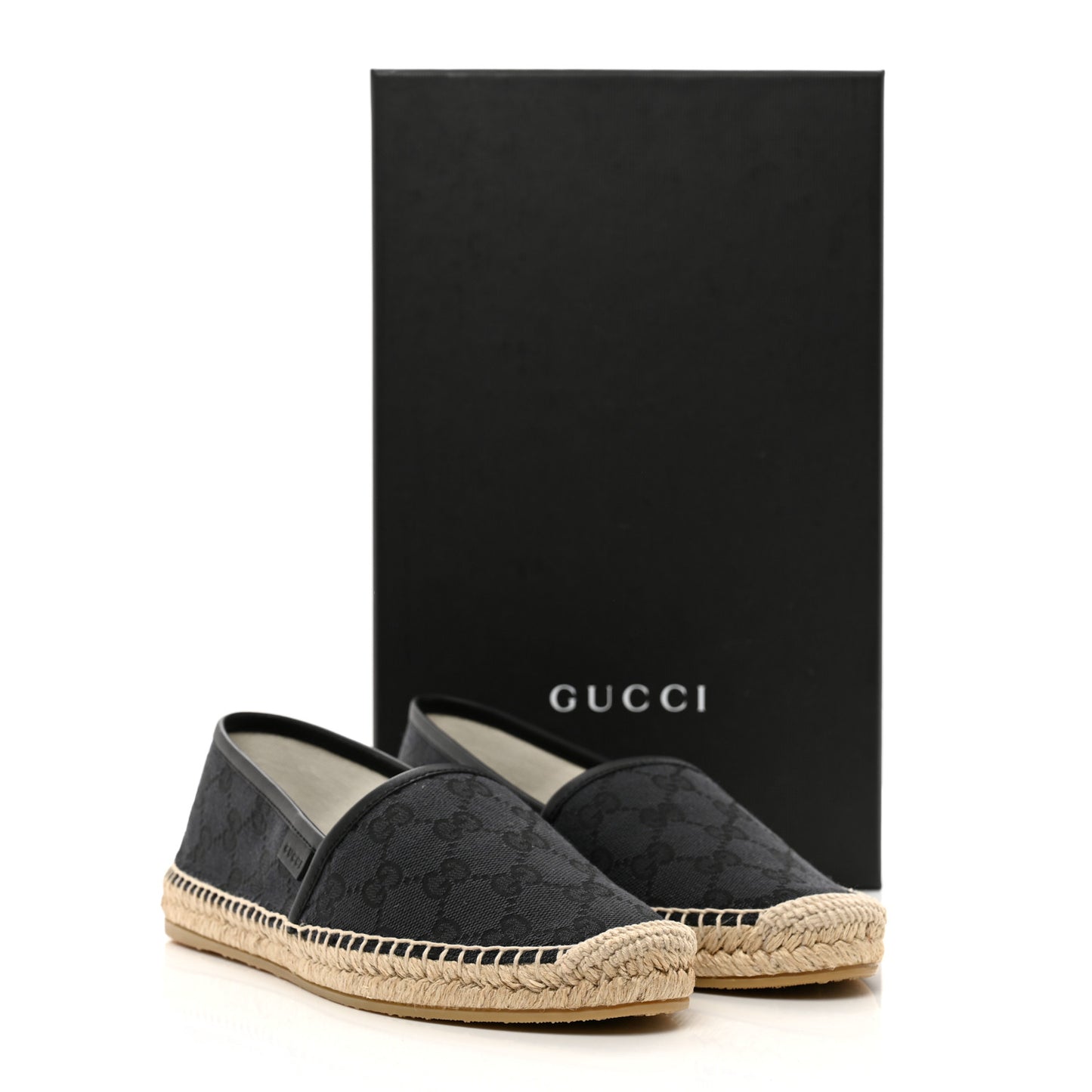 Monogram Espadrilles 36 36.5 Black