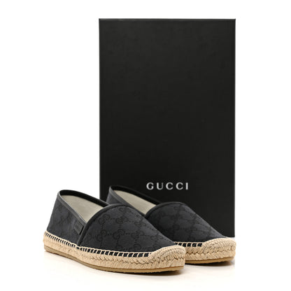 Gucci Monogram Espadrilles 36 36.5 Black 8 of 8