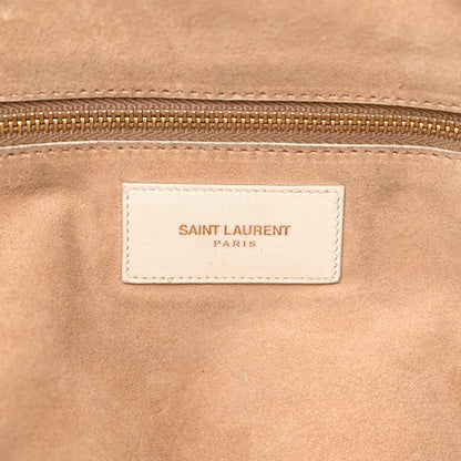 Saint Laurent Calfskin Classic Duffle 12 Bag White 7 of 23