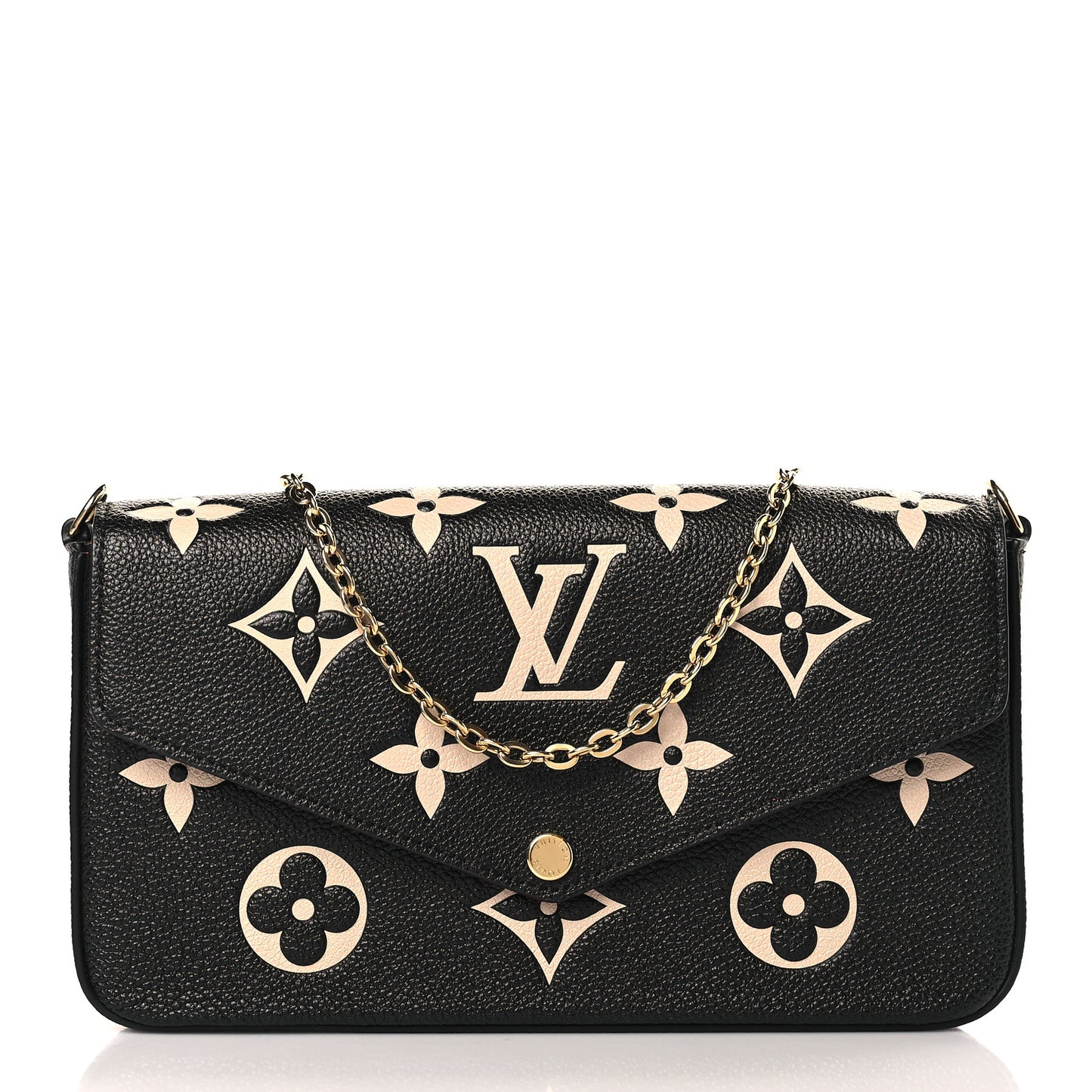 Empreinte Monogram Giant Felicie Pochette Black Beige