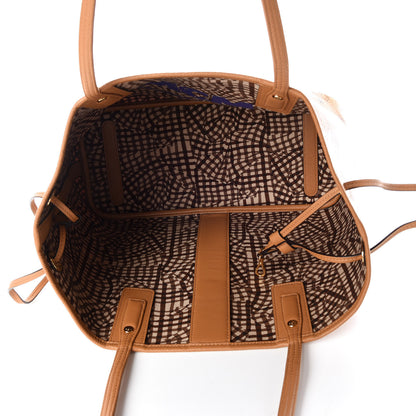 MCM Visetos Medium Liz Reversible Shopper Tote Cognac 15 of 17