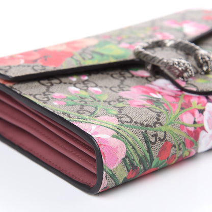 Gucci GG Supreme Monogram Blooms Mini Dionysus Chain Wallet Beige Multicolor Dry Rose 8 of 9