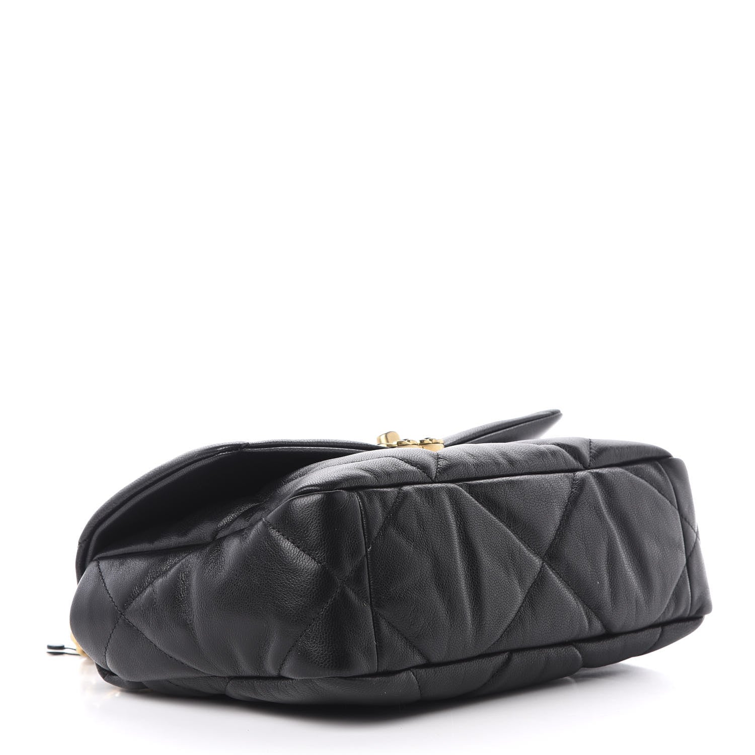 Chanel Goatskin Quilted Medium 19 Flap Black 4 of 10