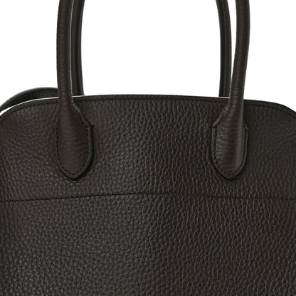 The Row Grained Calfskin Soft Margaux 10 Bag Deep Brown 7 of 10